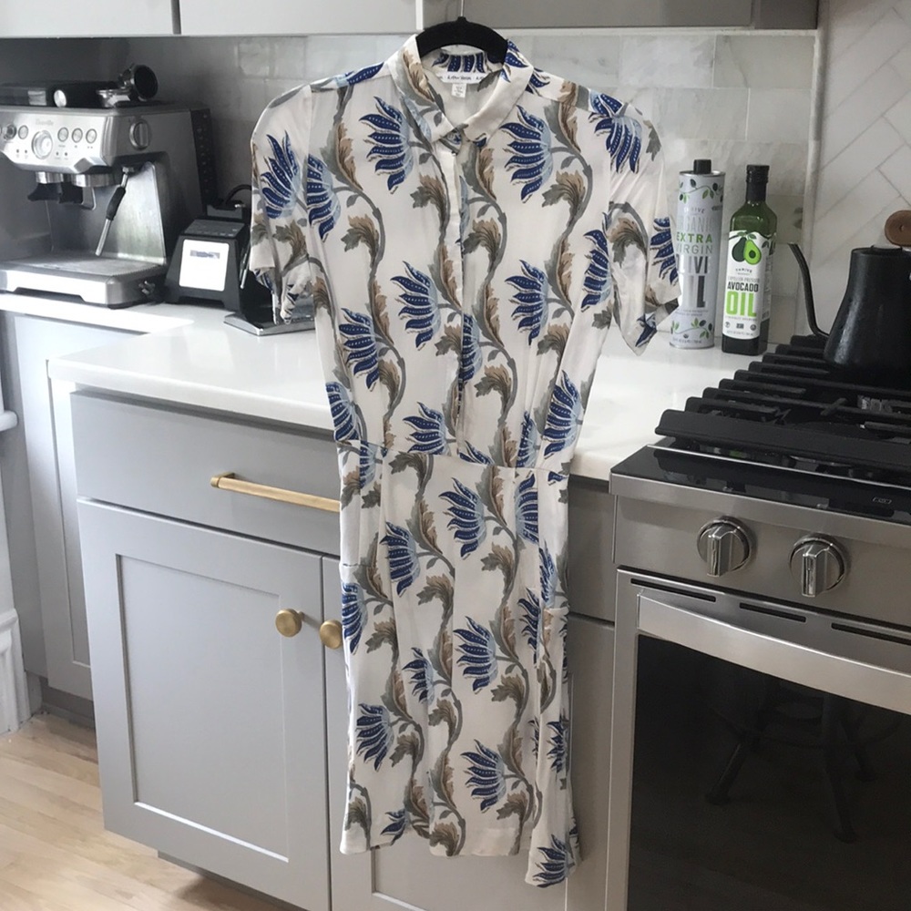 Floral button up dress